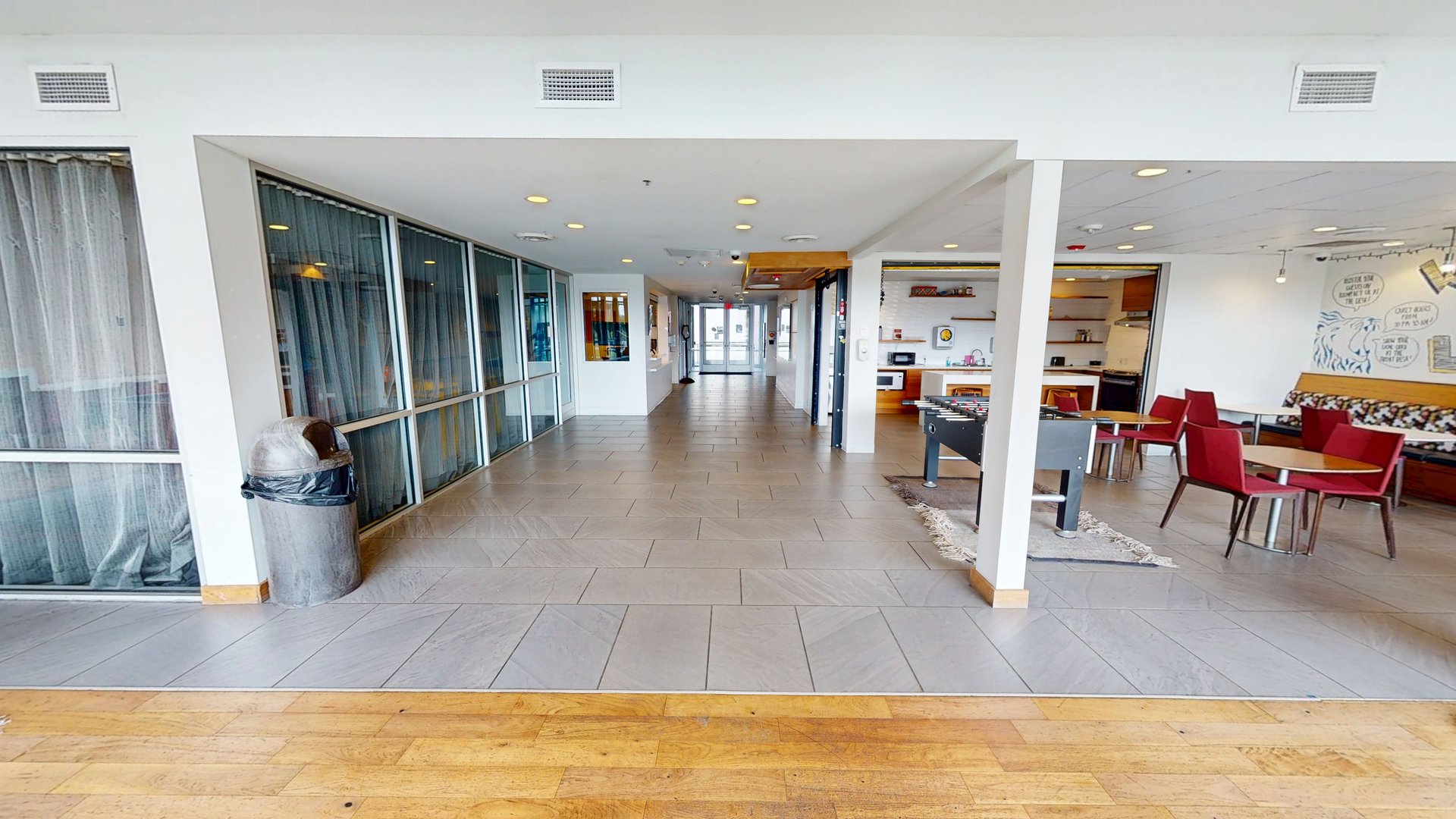 Phase III 1st Floor Lobby and Kitchen
